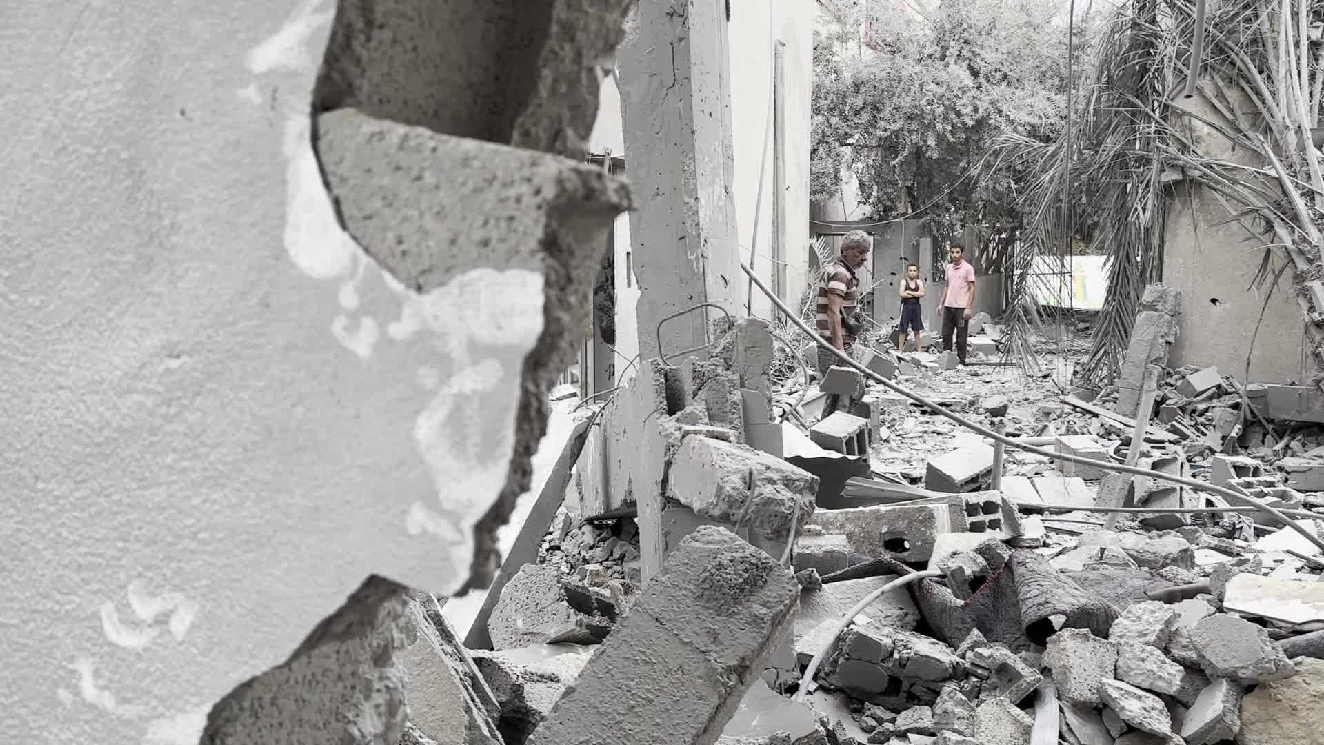 Funeral For Victims Of Israeli Airstrike in Gaza, Palestine