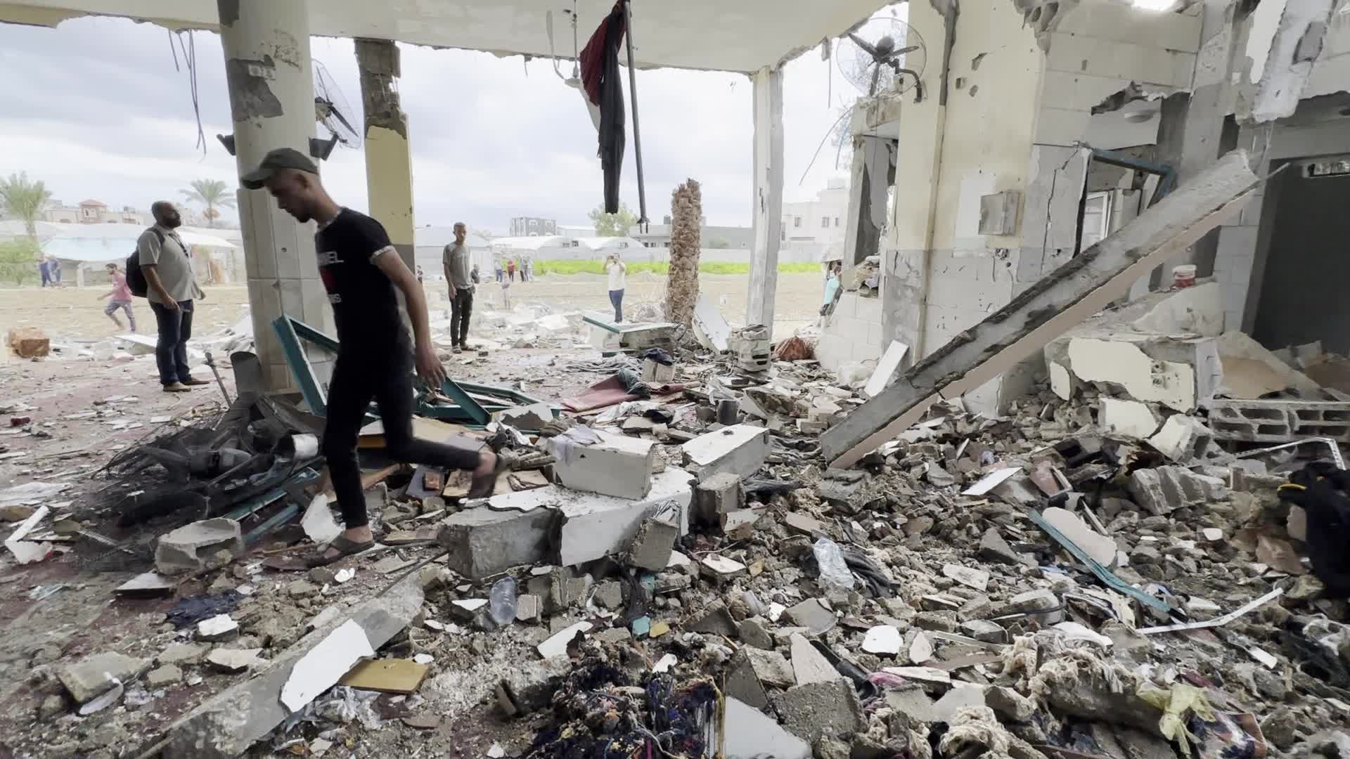 Funeral For Victims Of Israeli Airstrike in Gaza, Palestine