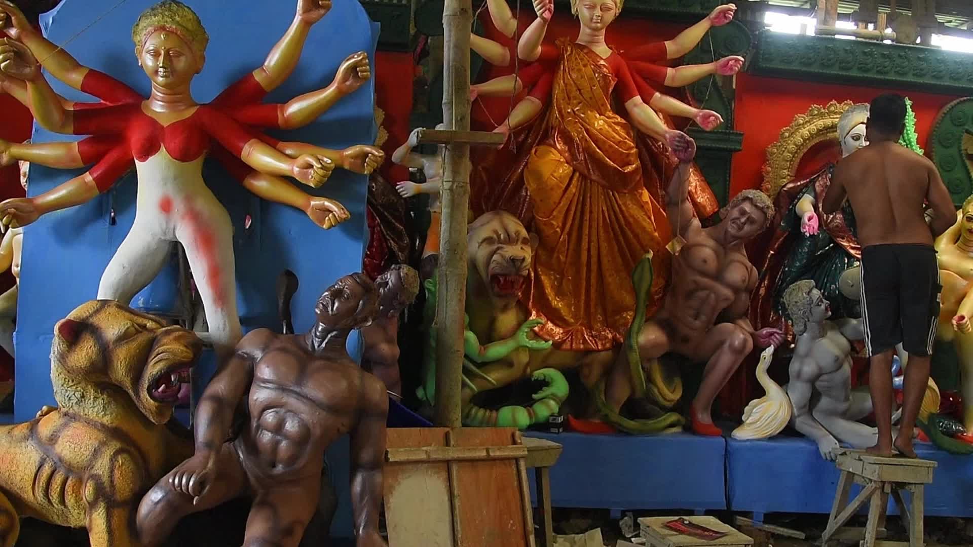 Durga Puja Preparation In India