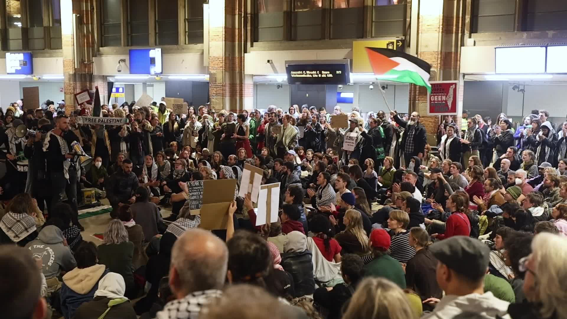 Pro Palestine Protest For 1 Year Of War In Amsterdam