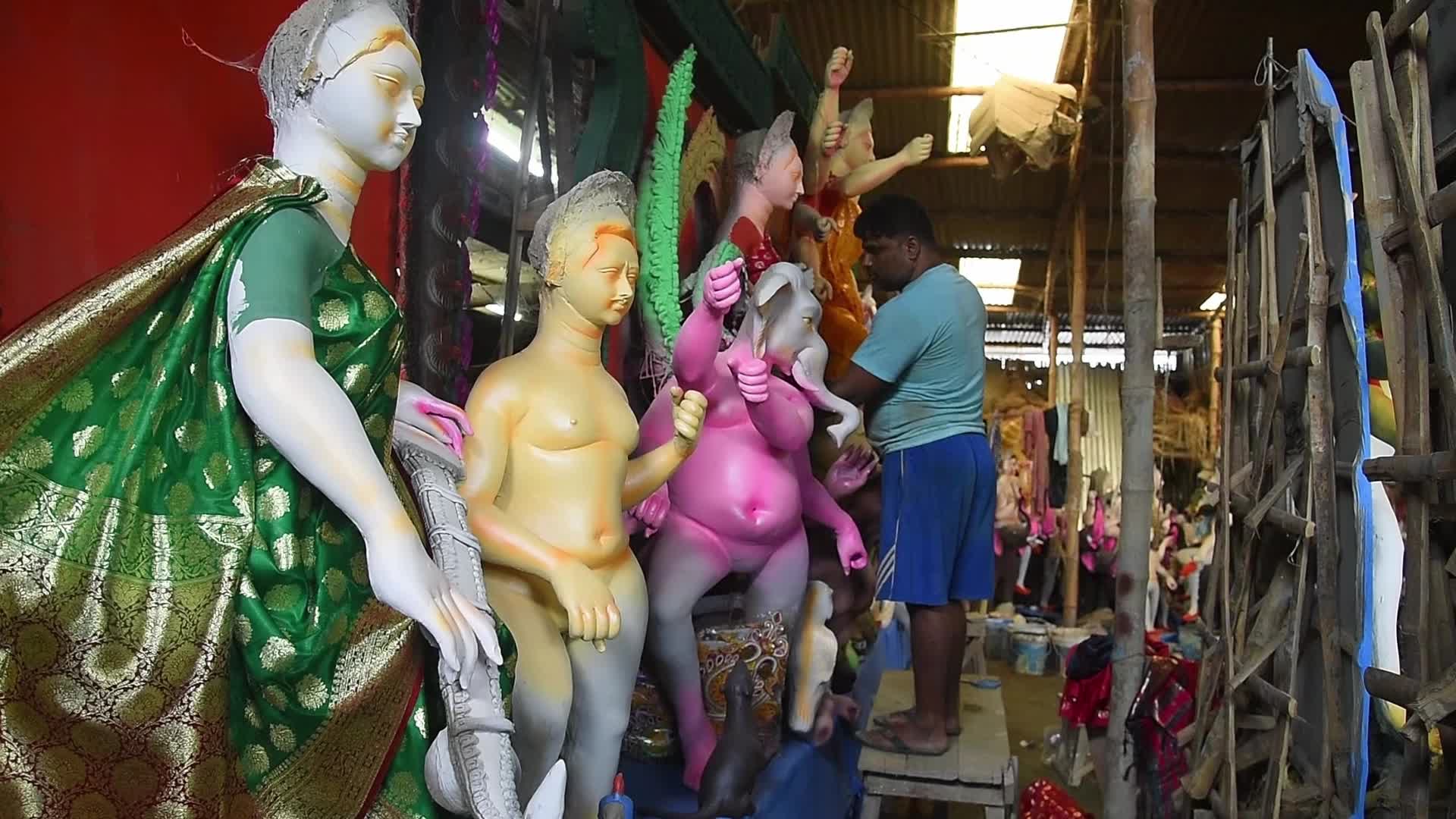Durga Puja Preparation In India