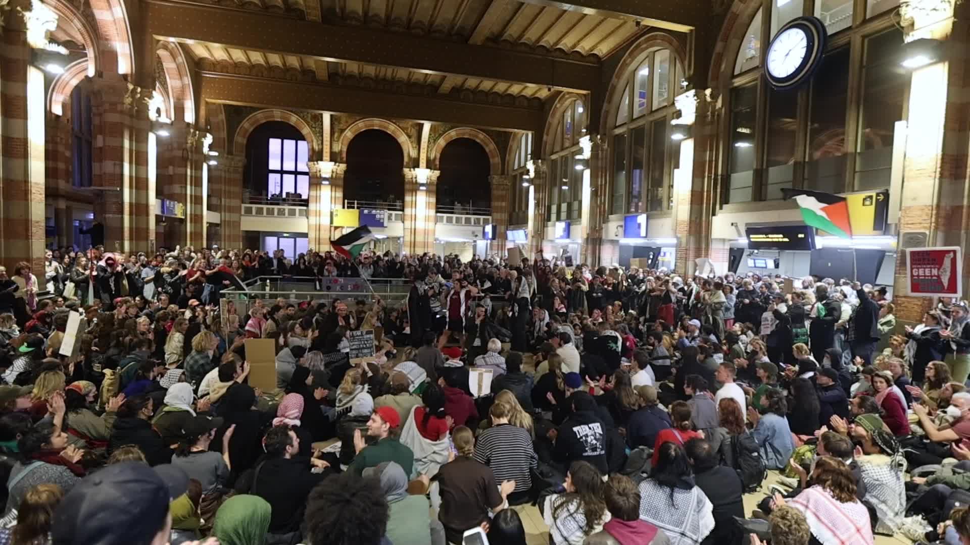 Pro Palestine Protest For 1 Year Of War In Amsterdam