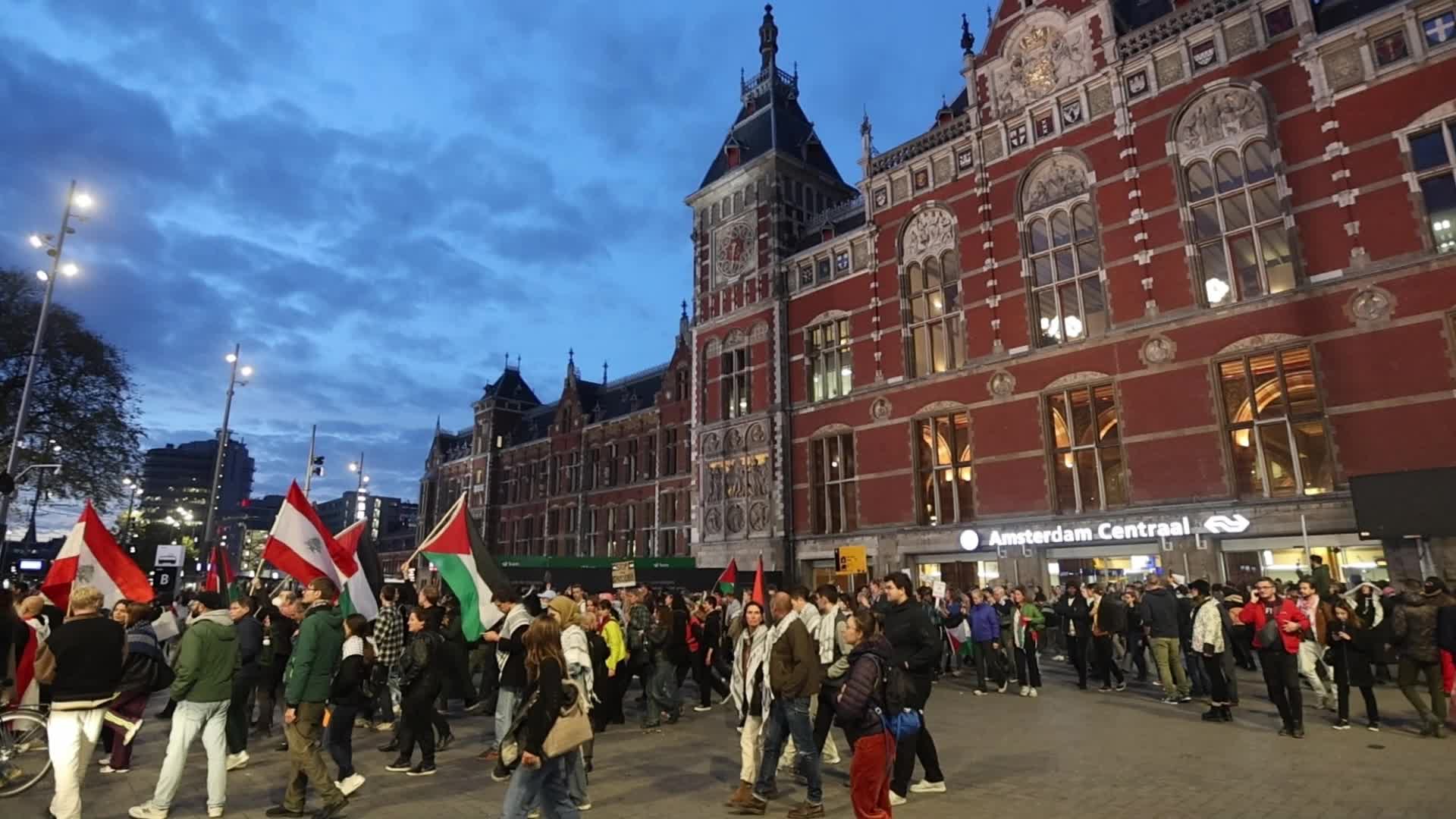 Pro Palestine Protest For 1 Year Of War In Amsterdam