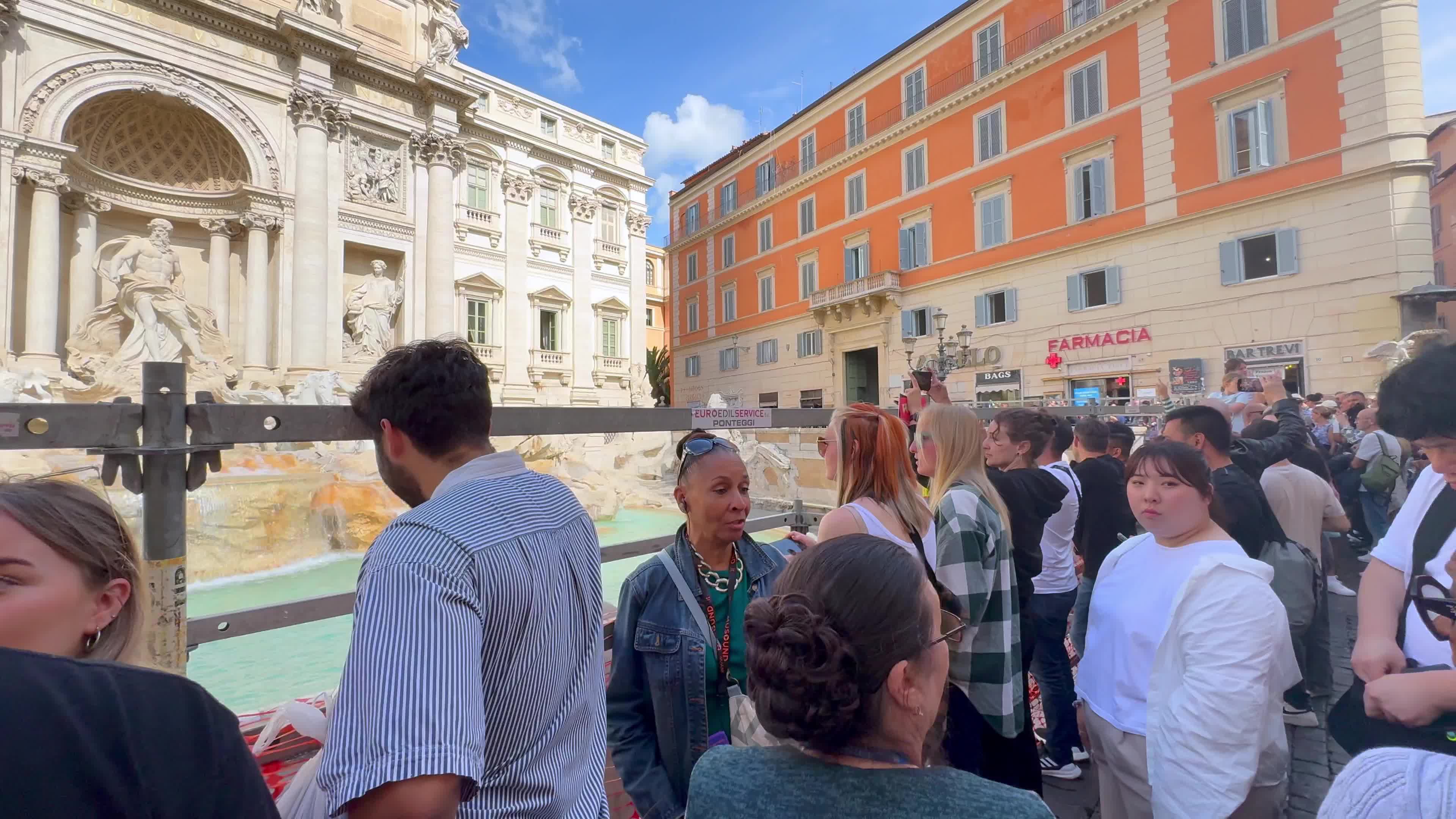 The Access To Fontana Di Trevi Has Been Restricted Due To Extraordinary Restoration Work In Rome