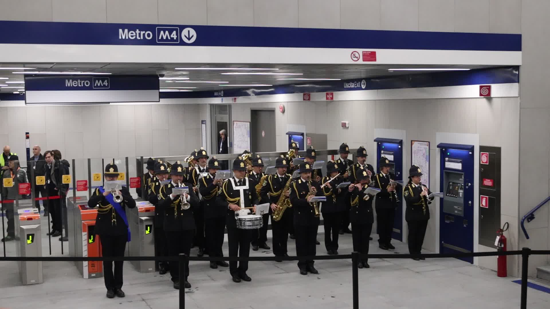 The opening of the entire section of the M4 Blu Line from San Cristoforo to Linate in Milan