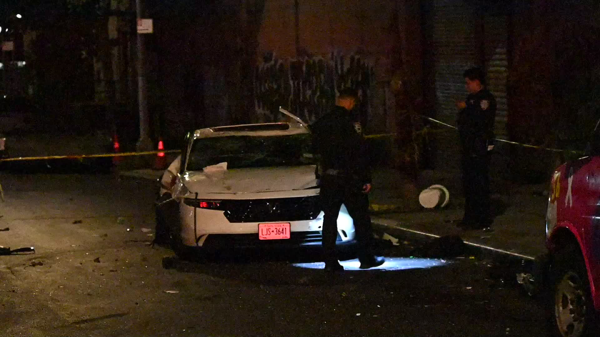 Two men are dead and two men are injured after a motor vehicle collision in the Claremont section of Bronx, New York