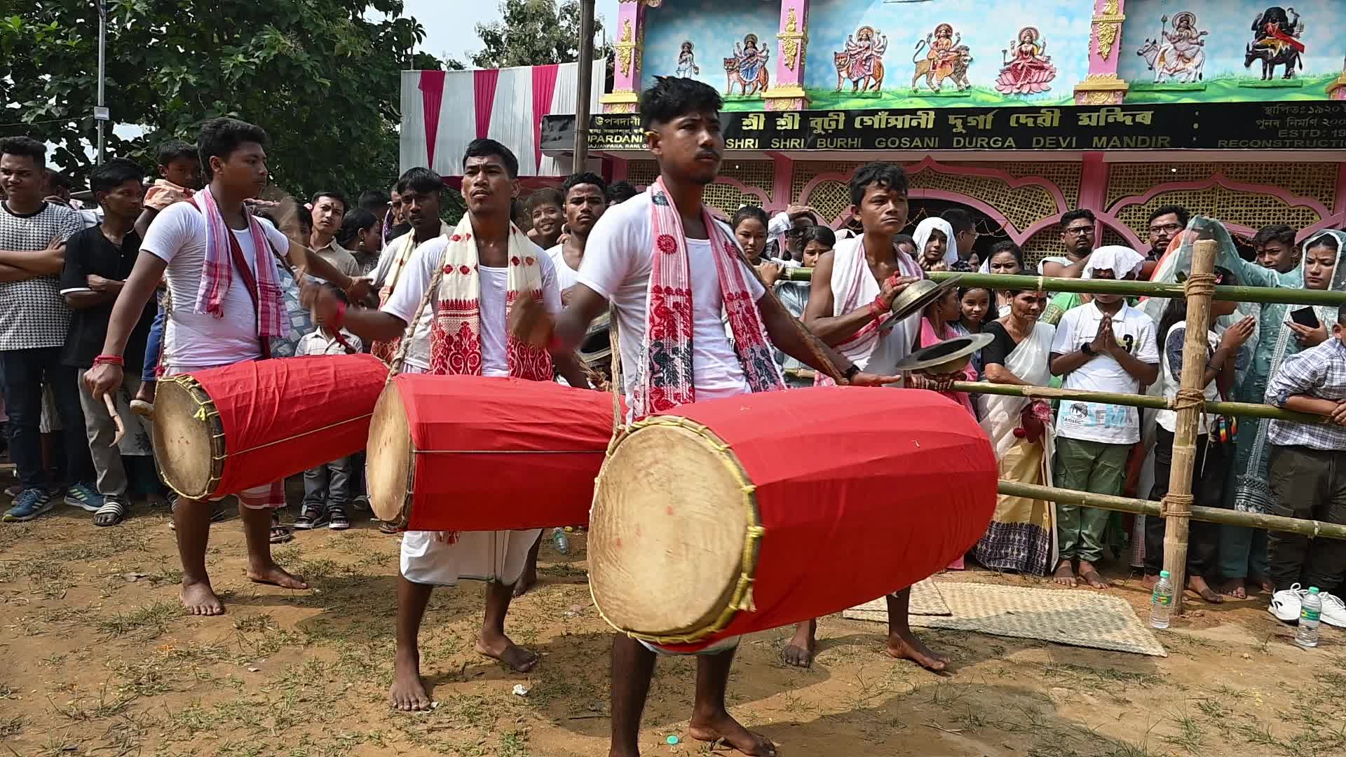 Animal sacrifice during Durga Puja festival