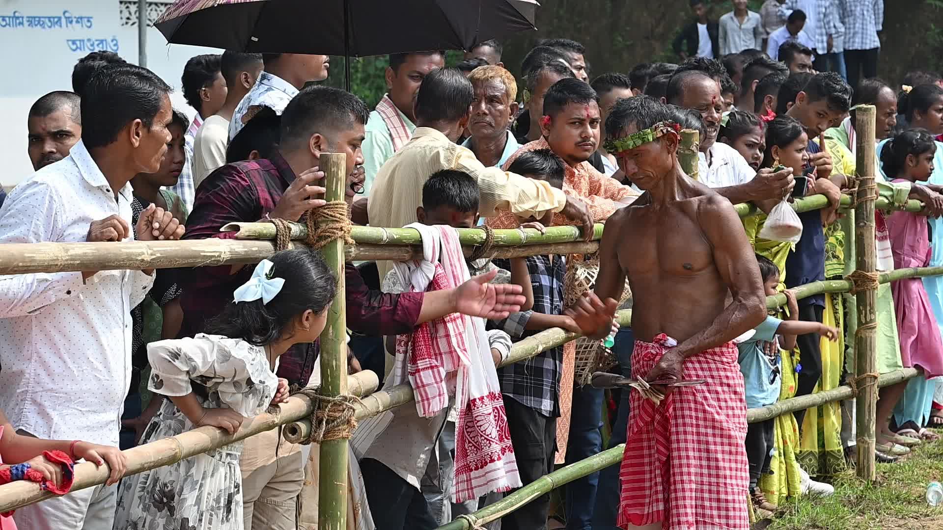 Animal sacrifice during Durga Puja festival
