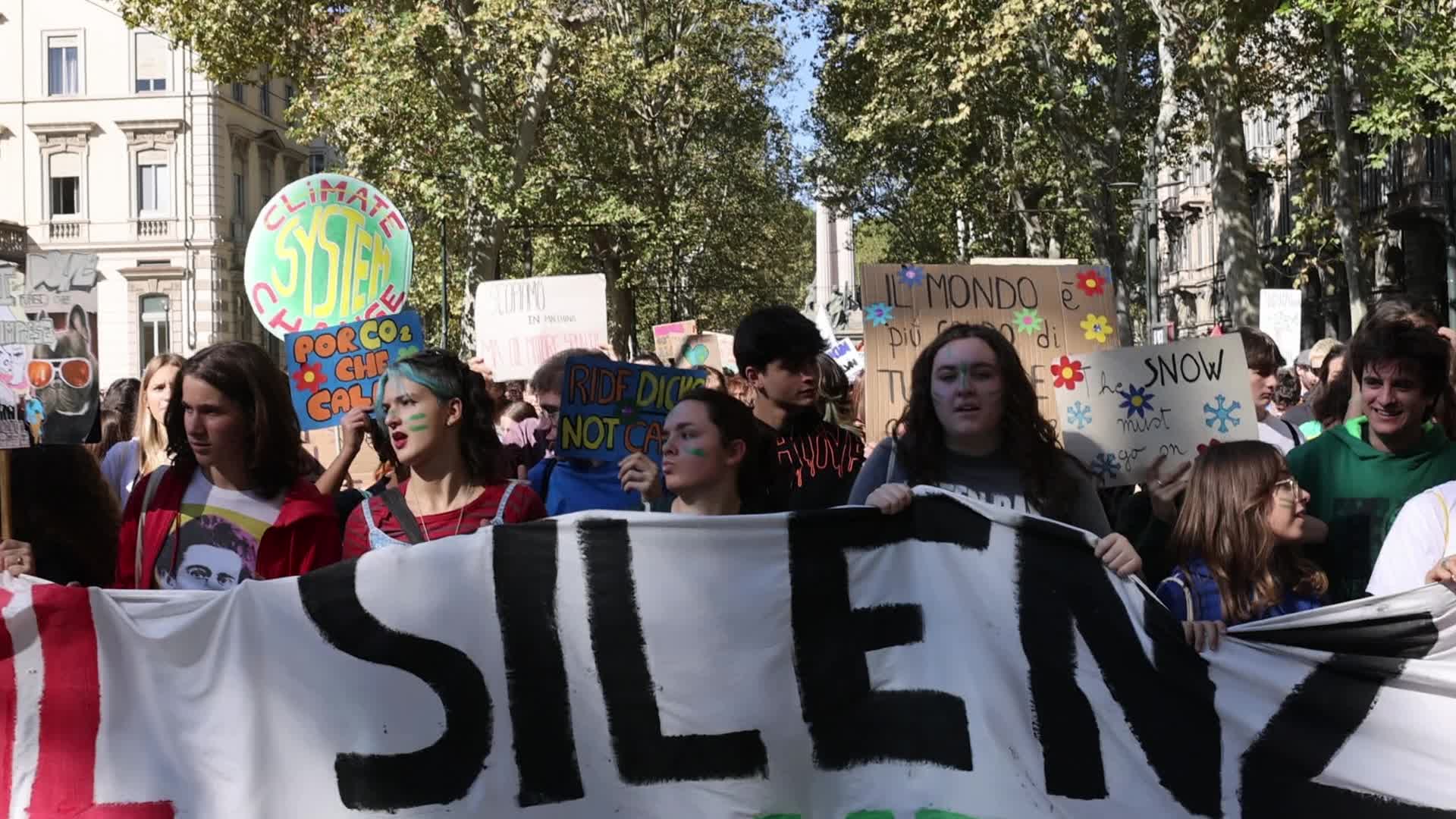 Climate protest in Turin
