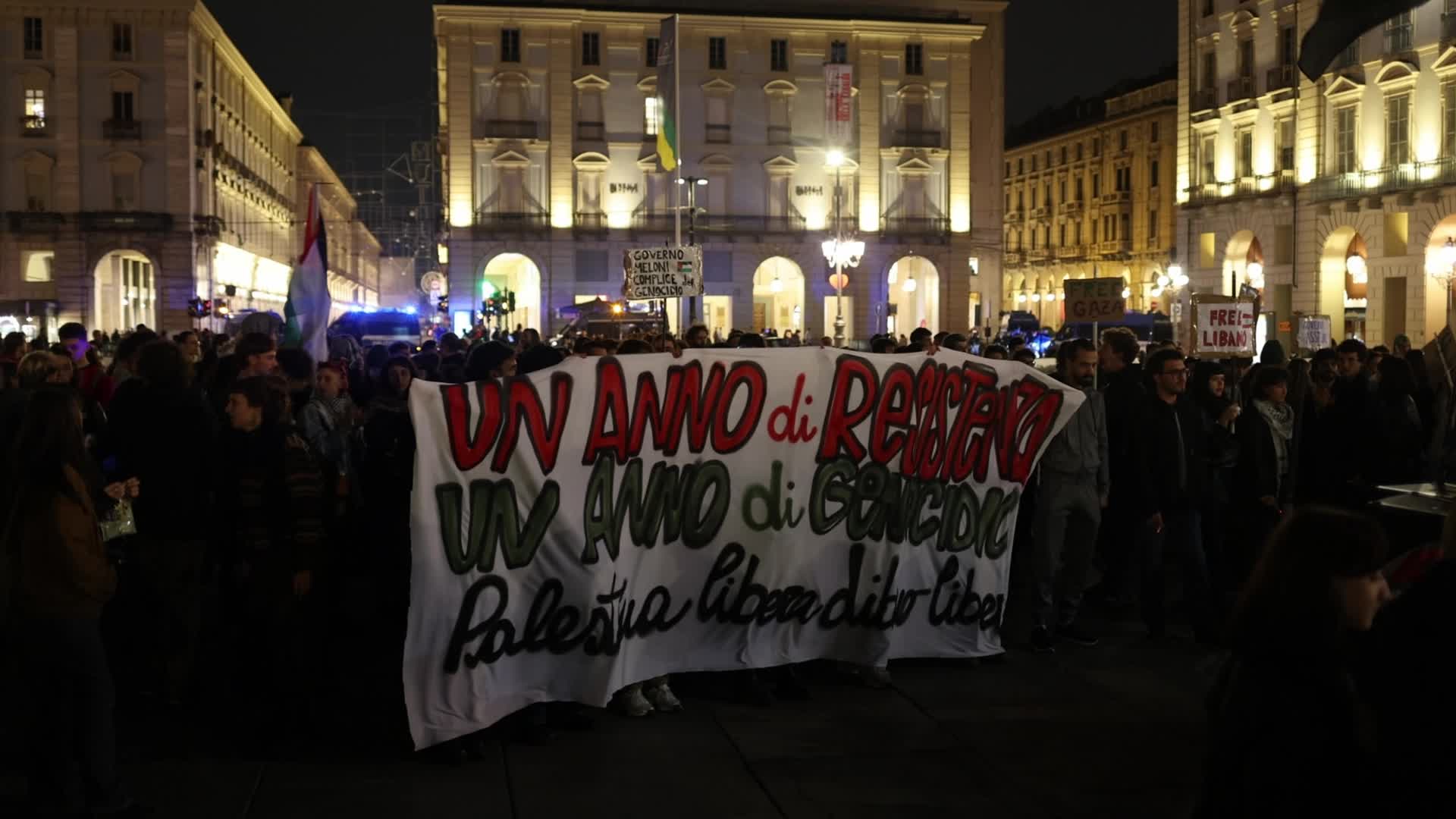 Pro-Palestinian demonstrations in Turin