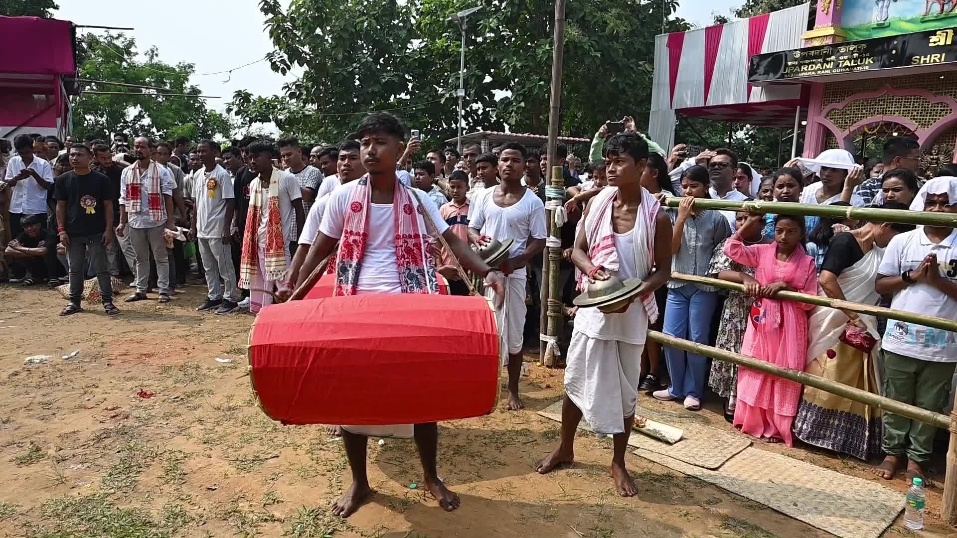 Animal sacrifice during Durga Puja festival