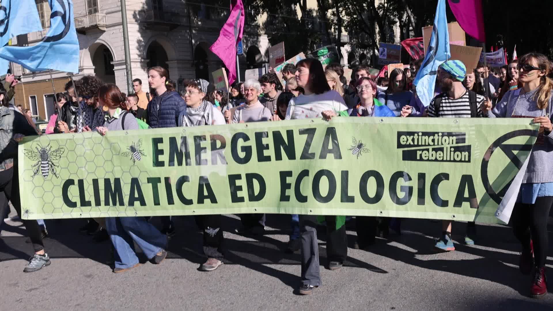 Climate protest in Turin