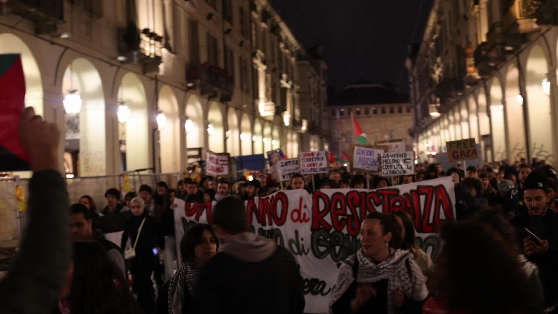 Pro-Palestinian demonstrations in Turin