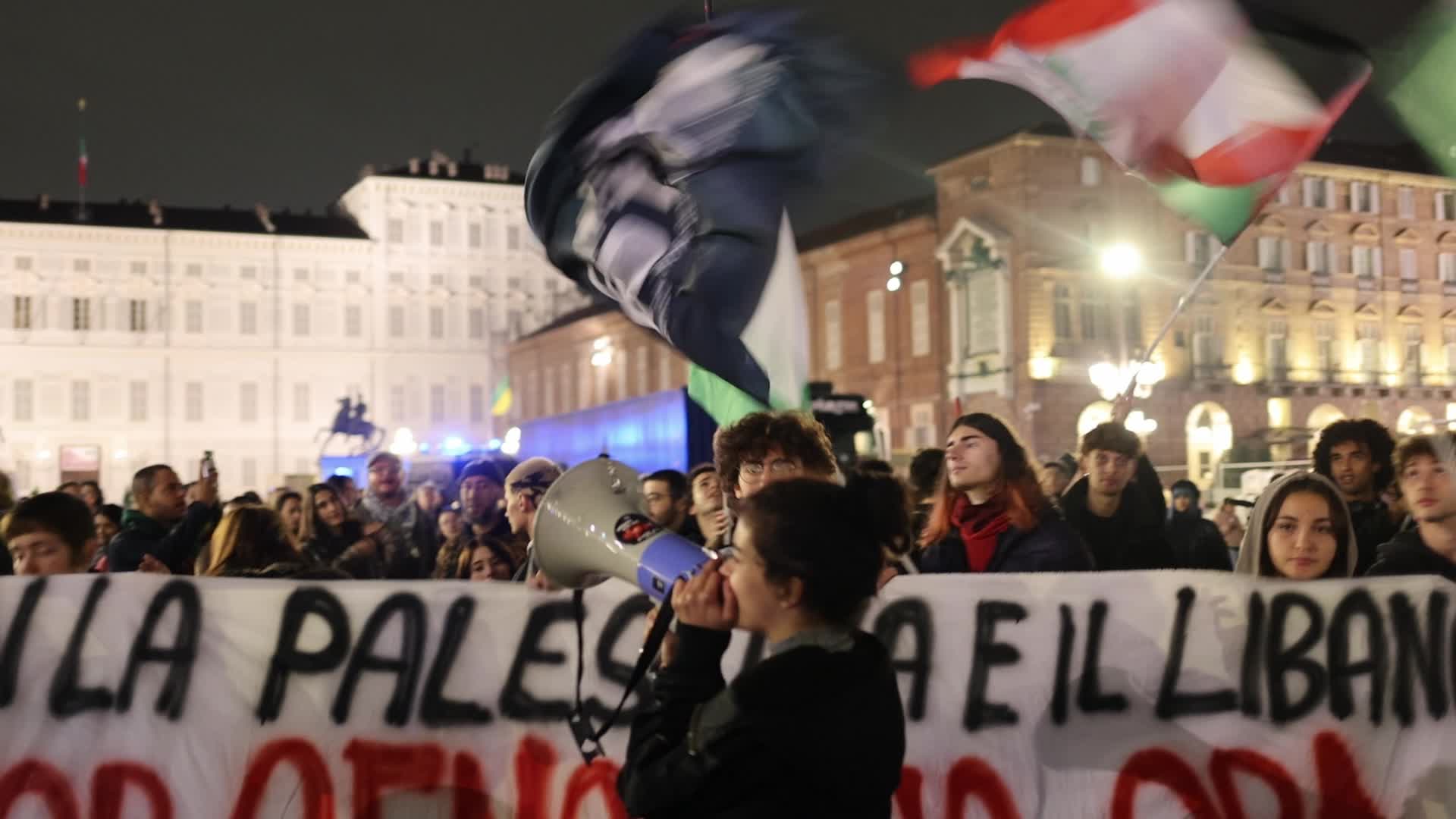 Pro-Palestinian demonstrations in Turin