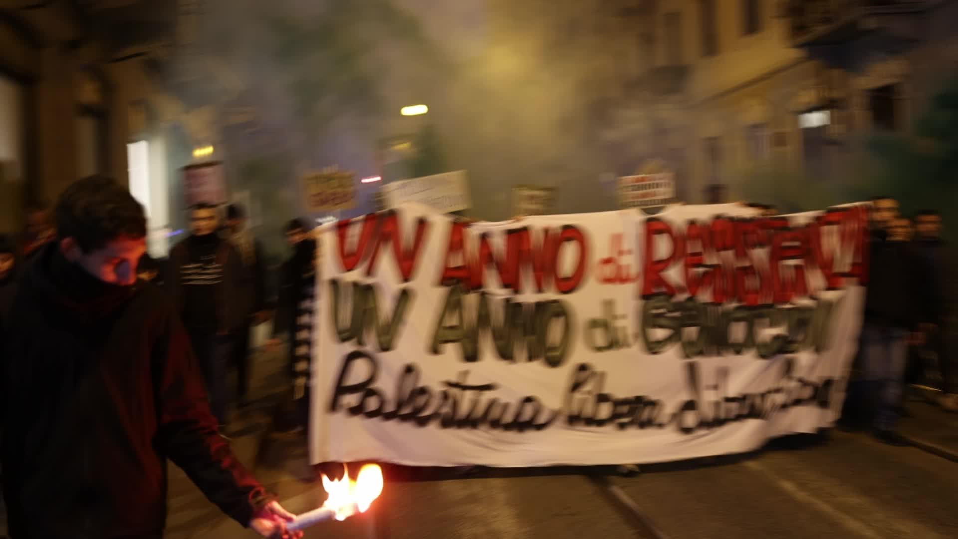 Pro-Palestinian demonstrations in Turin