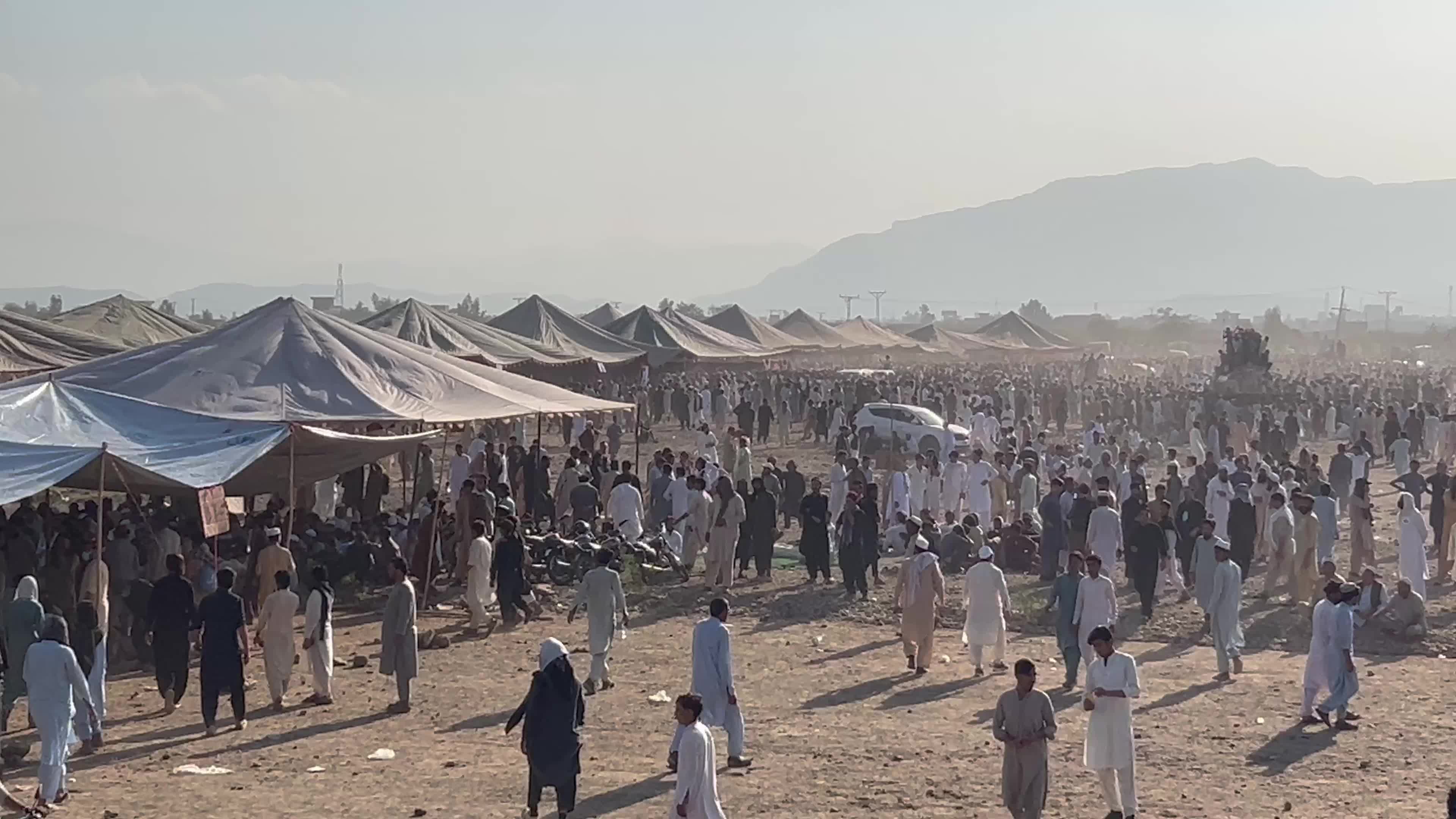 Thousands turn up as PTM jirga begins in Jamrud