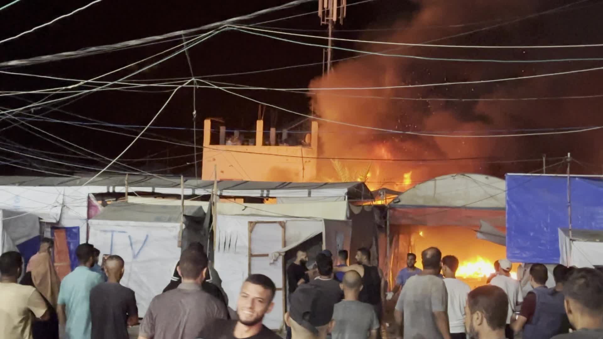 Israeli Airstrike In Gaza, Palestine Amid Hamas-Israel Conflict