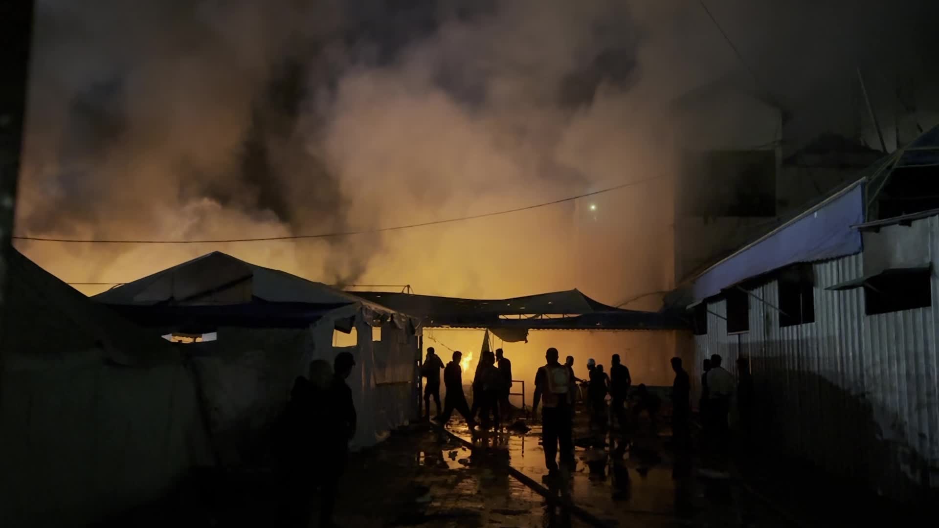 Israeli Airstrike In Gaza, Palestine Amid Hamas-Israel Conflict