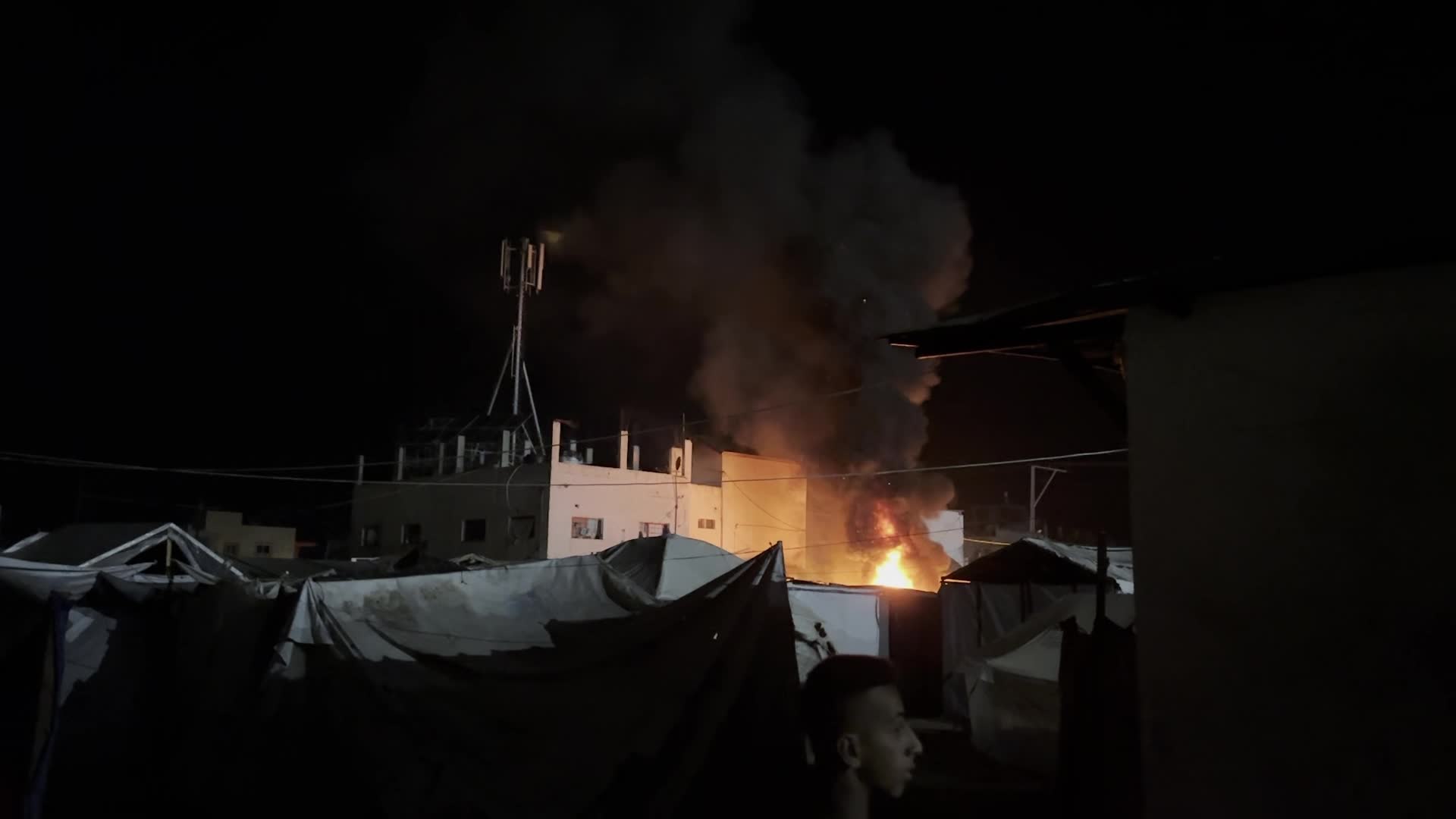 Israeli Airstrike In Gaza, Palestine Amid Hamas-Israel Conflict
