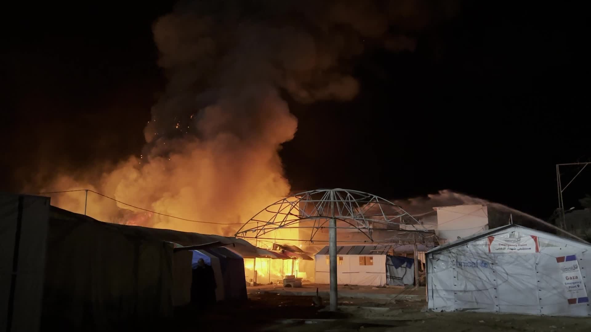 Israeli Airstrike In Gaza, Palestine Amid Hamas-Israel Conflict
