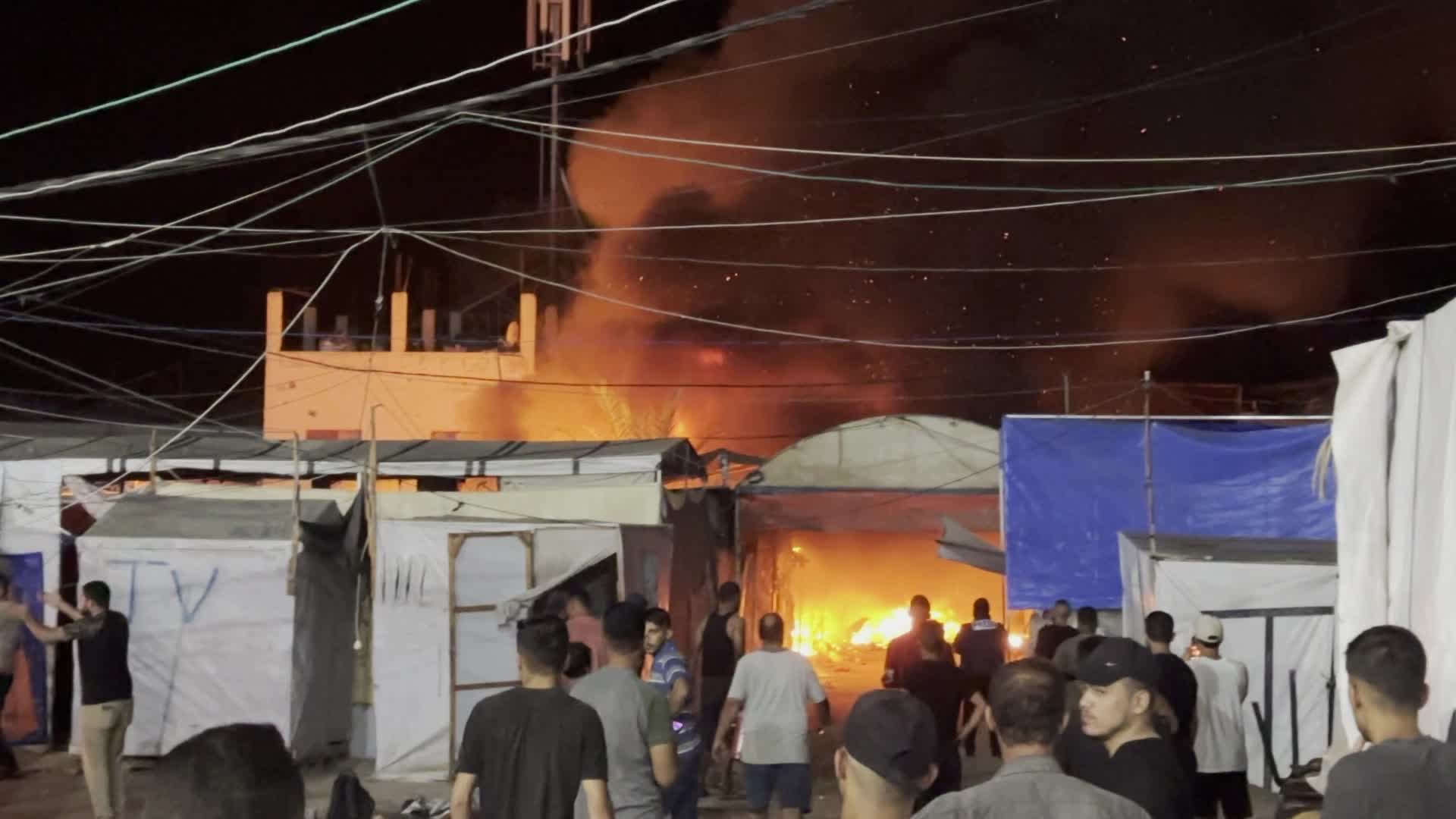 Israeli Airstrike In Gaza, Palestine Amid Hamas-Israel Conflict