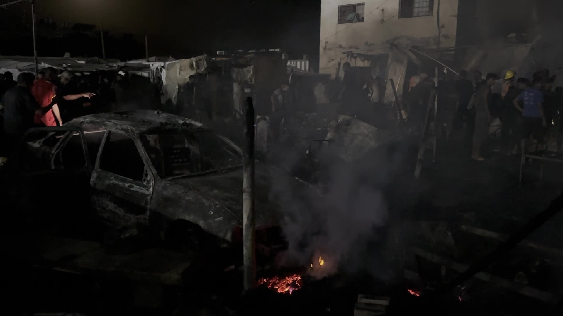 Israeli Airstrike In Gaza, Palestine Amid Hamas-Israel Conflict
