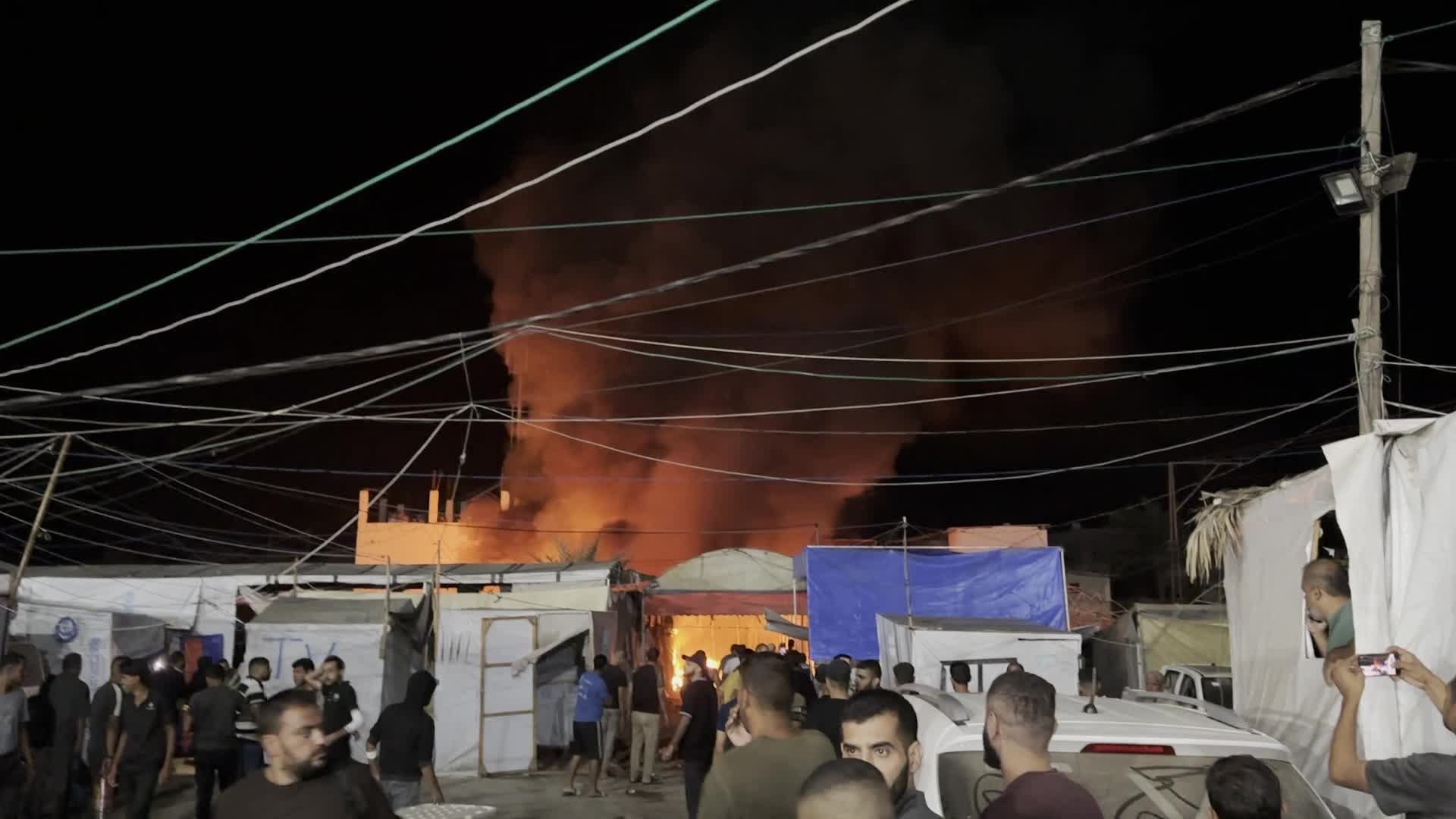 Israeli Airstrike In Gaza, Palestine Amid Hamas-Israel Conflict