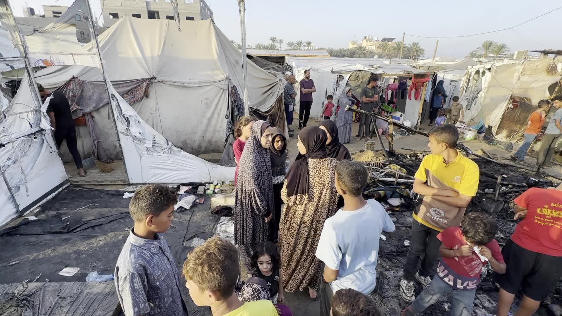 Aftermath of Israeli Airstrike In Gaza, Palestine Amid Hamas-Israel Conflict