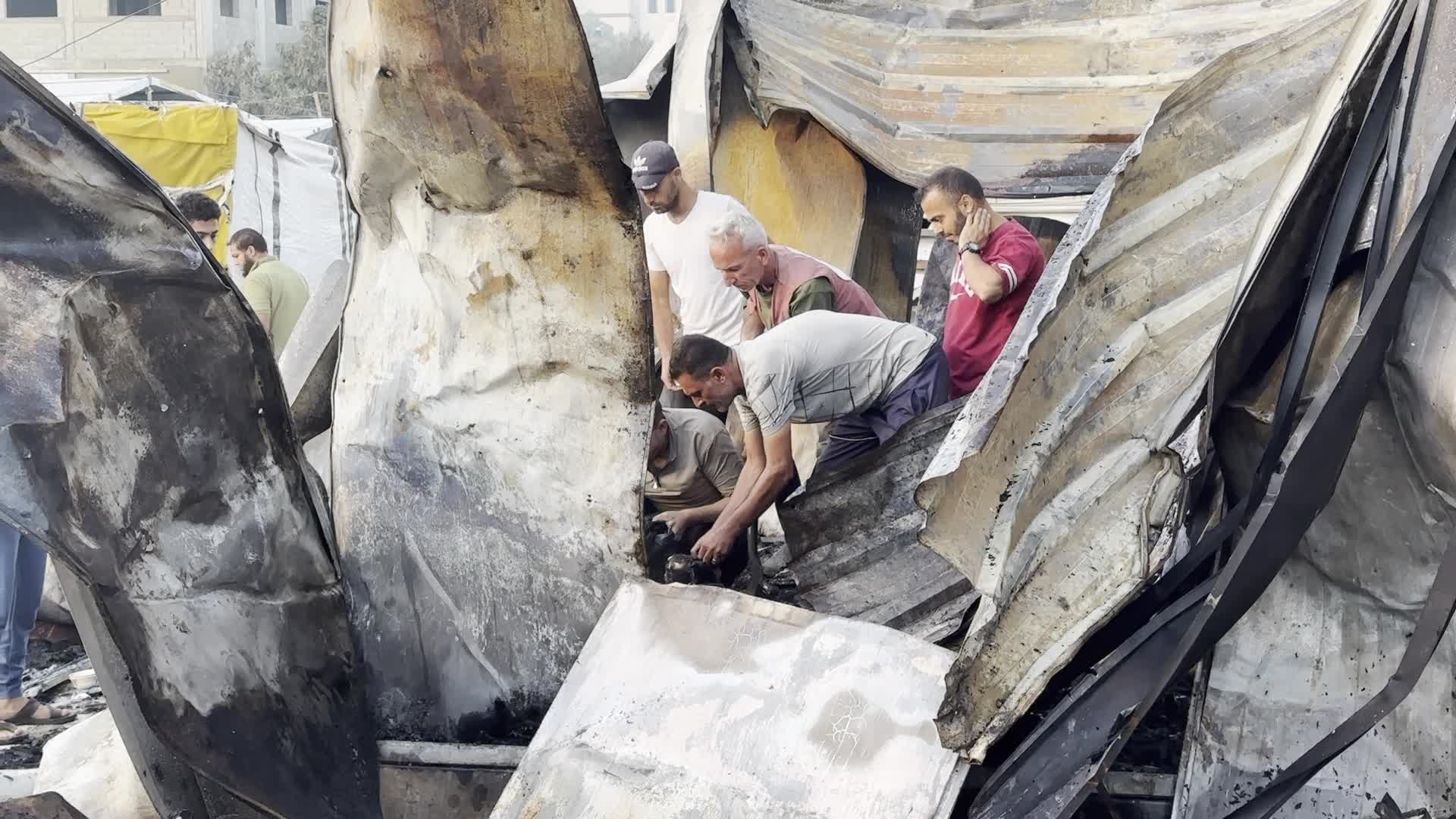 Aftermath of Israeli Airstrike In Gaza, Palestine Amid Hamas-Israel Conflict