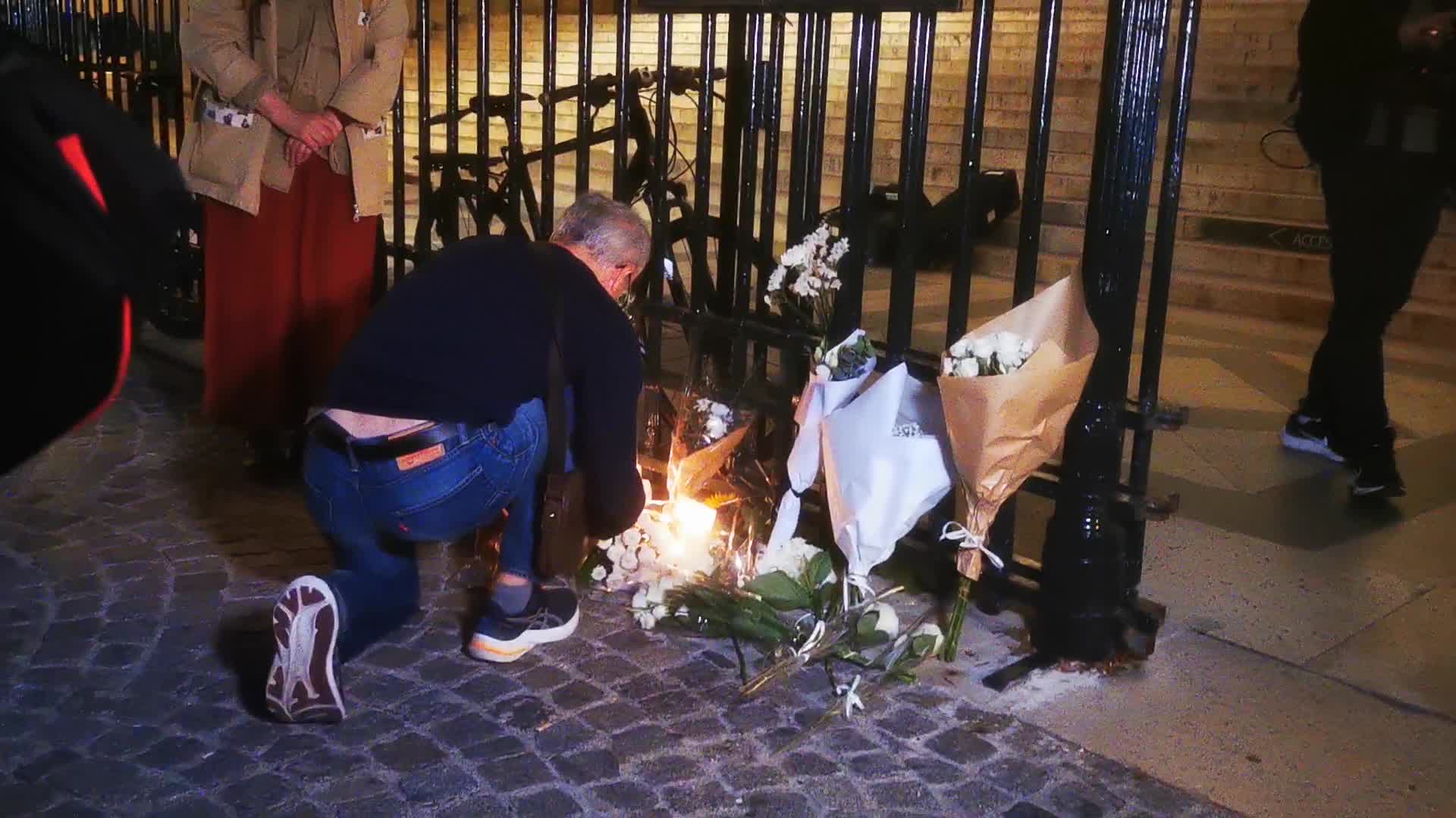 Tribute to Paul a 27-year-old cyclist who was run over by a car in Paris