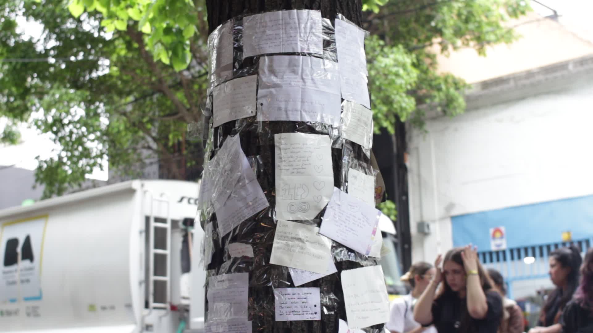 Fans continue to gather outside hotel where Liam Payne died in Buenos Aires