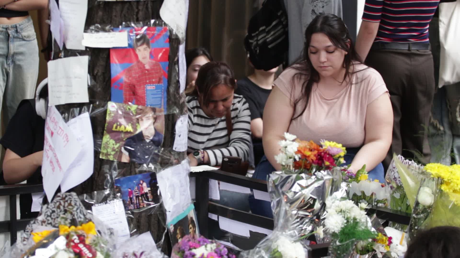Fans continue to gather outside hotel where Liam Payne died in Buenos Aires