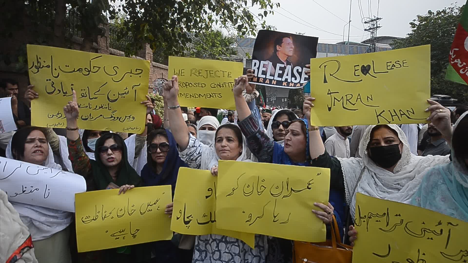 PTI opposition party continues protests demanding former PM Khan's release
