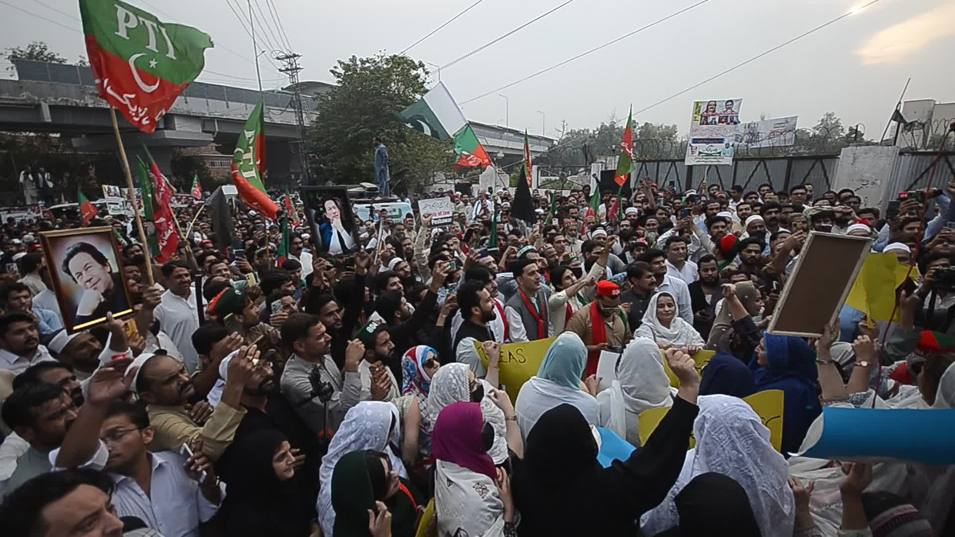 PTI opposition party continues protests demanding former PM Khan's release
