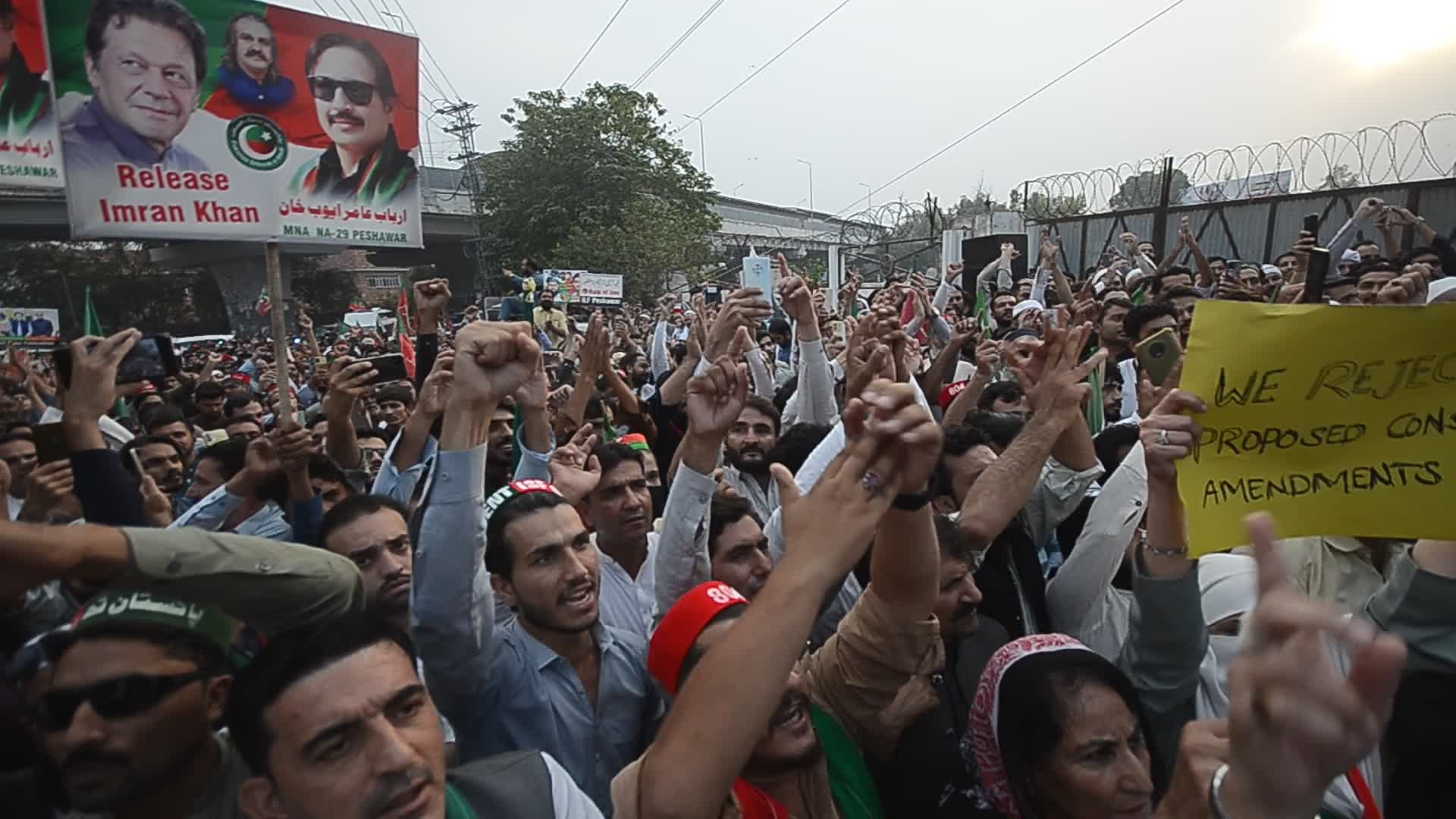 PTI opposition party continues protests demanding former PM Khan's release
