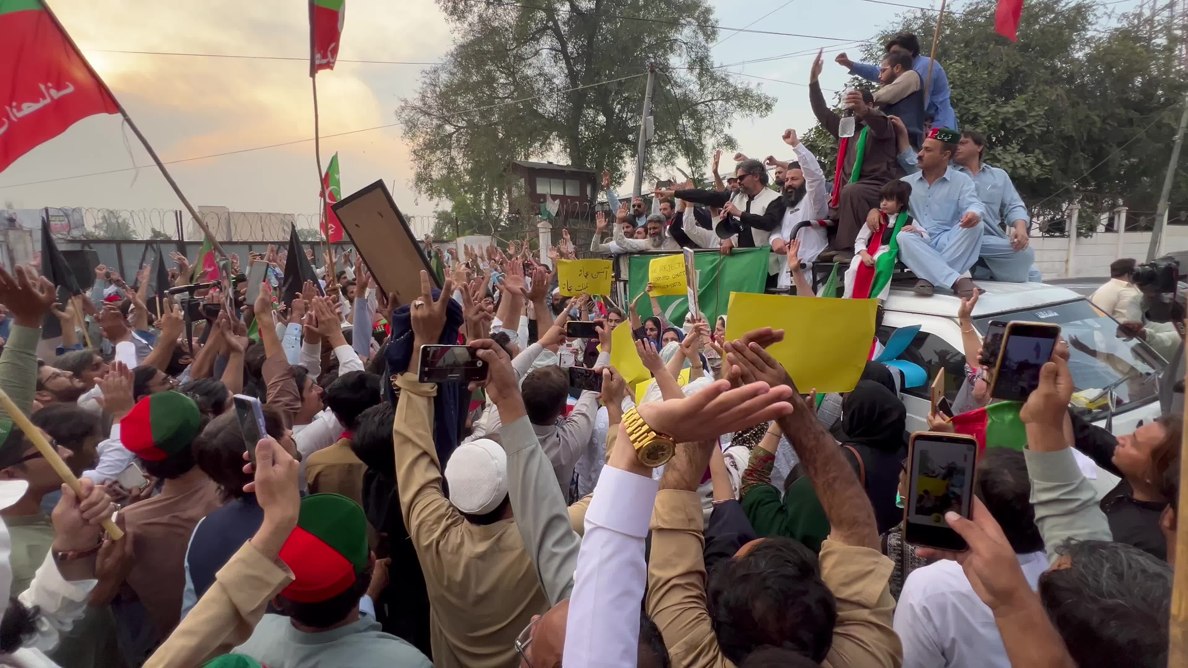 PTI opposition party continues protests demanding former PM Khan's release