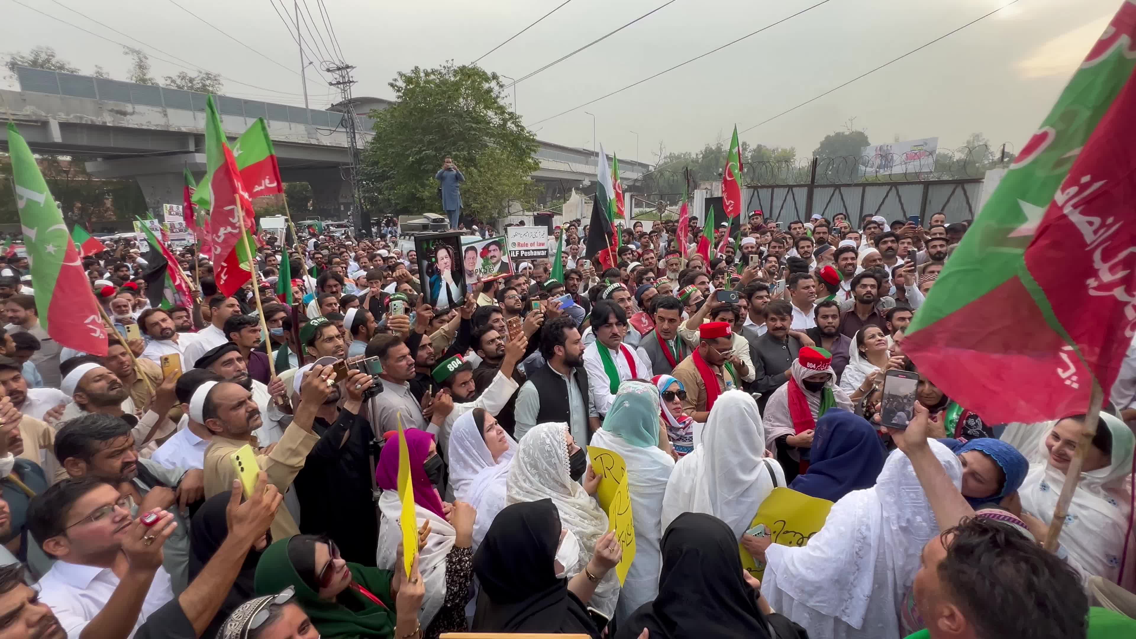 PTI opposition party continues protests demanding former PM Khan's releasePTI opposition party continues protests demanding former PM Khan's release