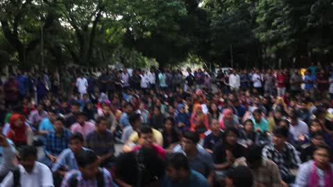 University Student Protest in Dhaka 