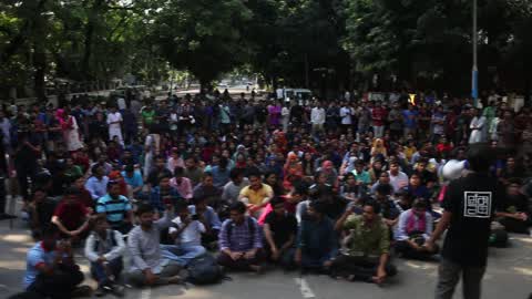 University Student Protest in Dhaka 