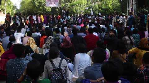 University Student Protest in Dhaka 