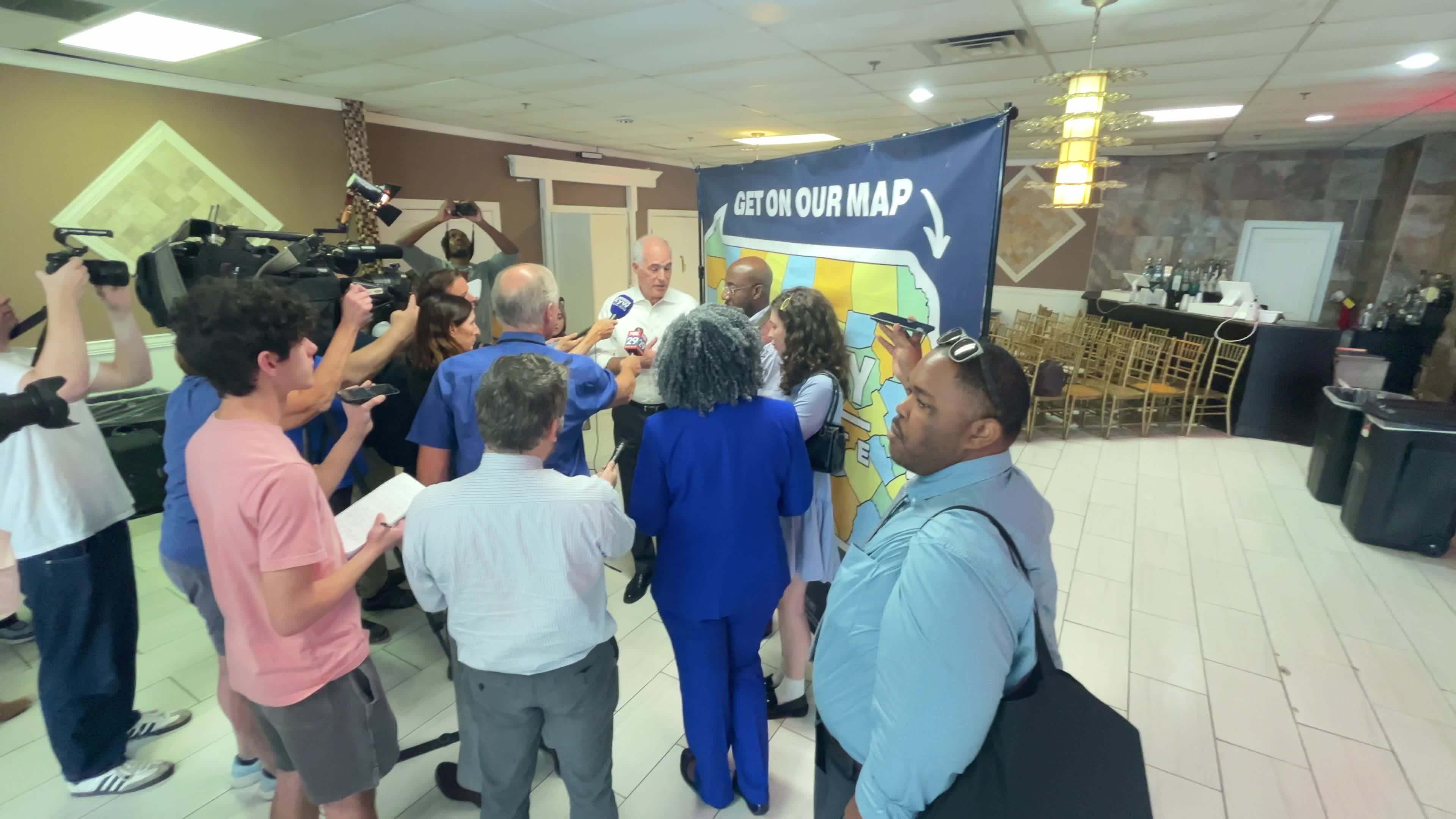 Sen. Casey and Warnock Campaign in North Philadelphia