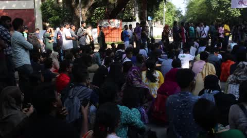 University Student Protest in Dhaka 