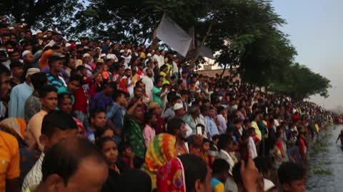 Traditional Boat Race in Dhaka