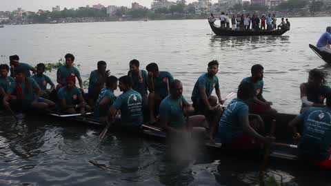 Traditional Boat Race in Dhaka