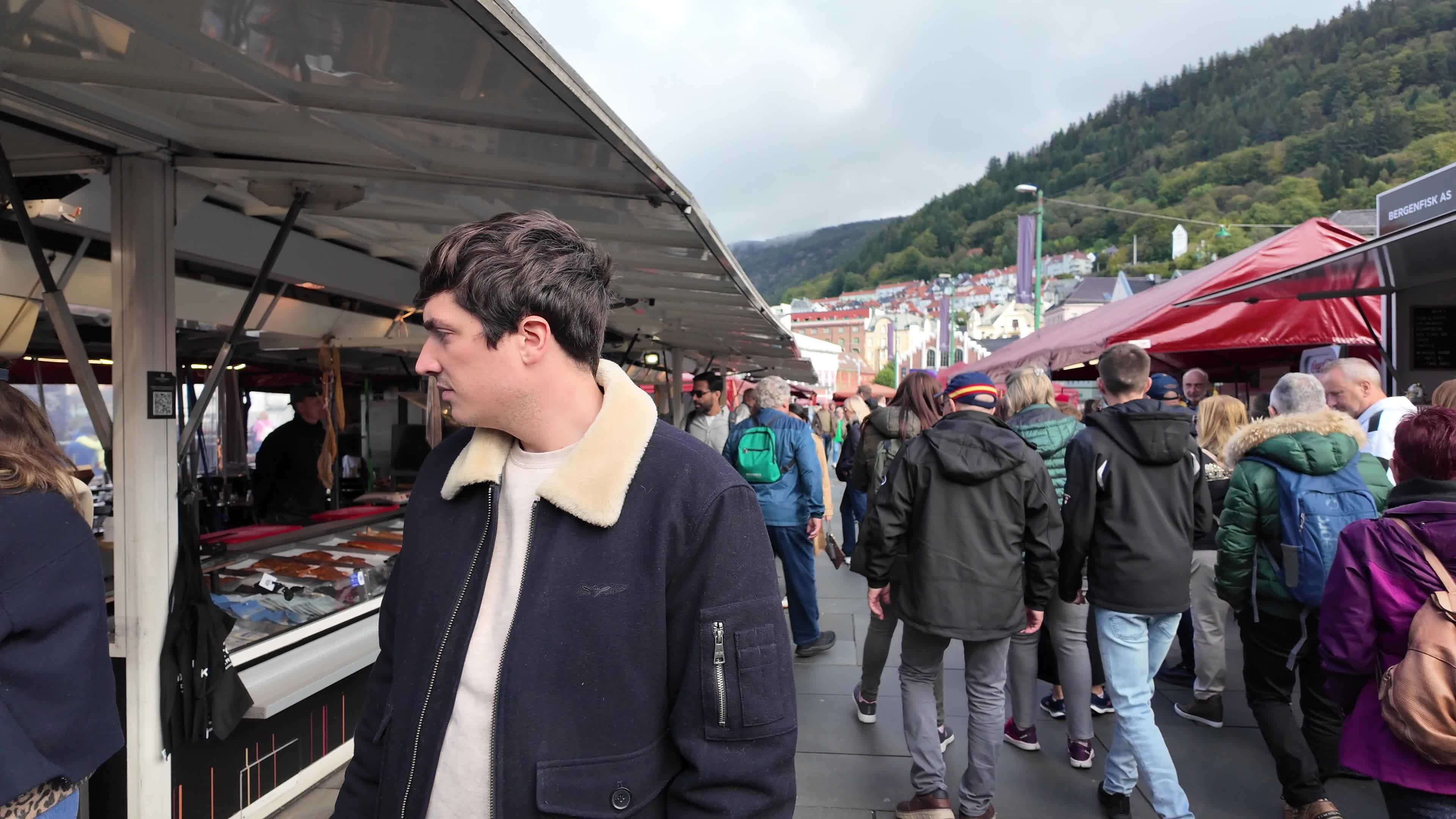 The Fish Market In Bergen, Norway