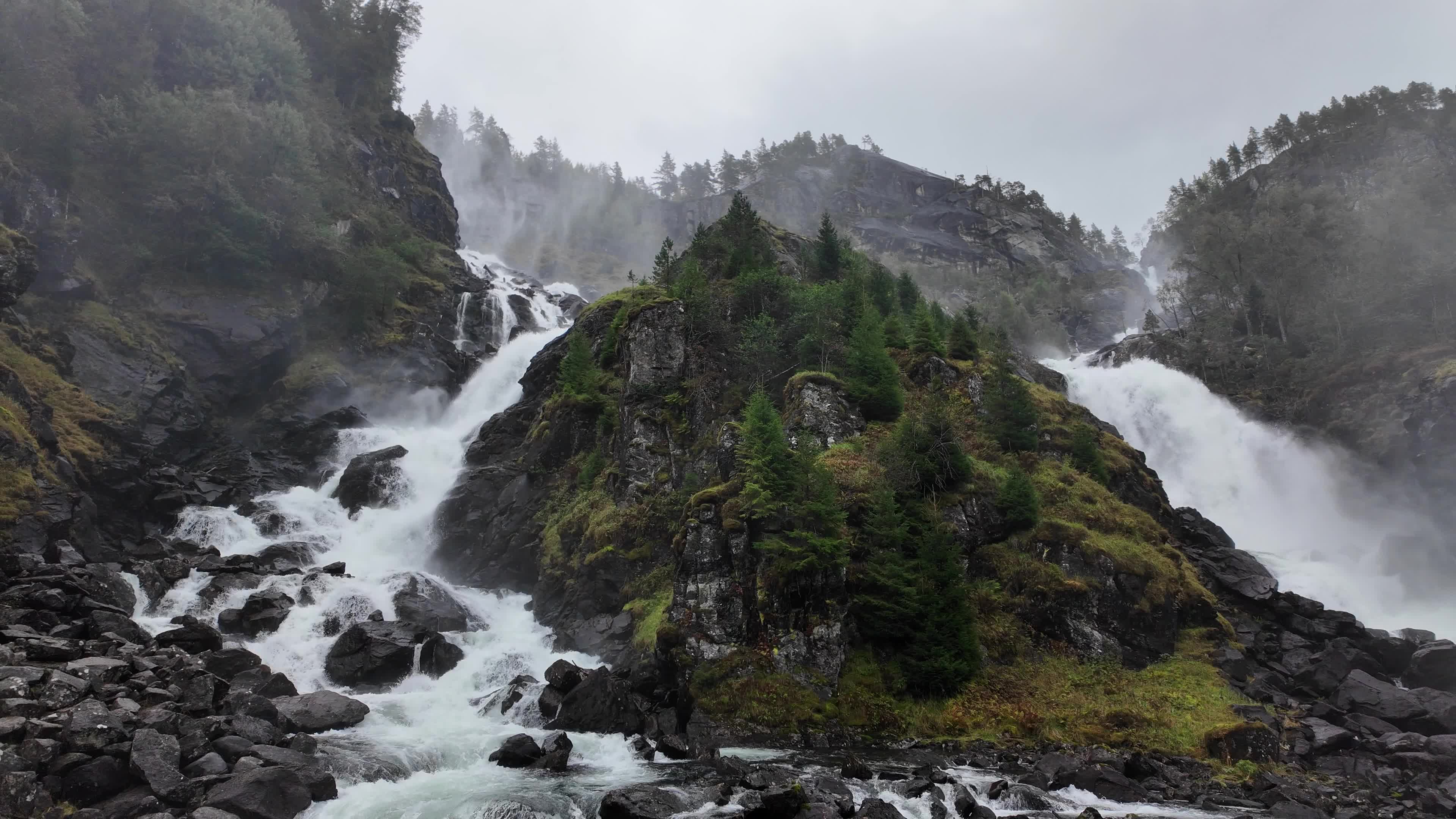 Latefossen Waterfall, Norway