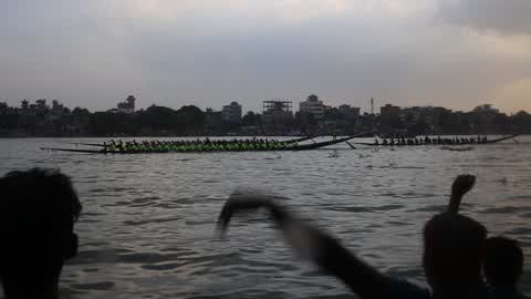 Traditional Boat Race in Dhaka