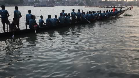 Traditional Boat Race in Dhaka