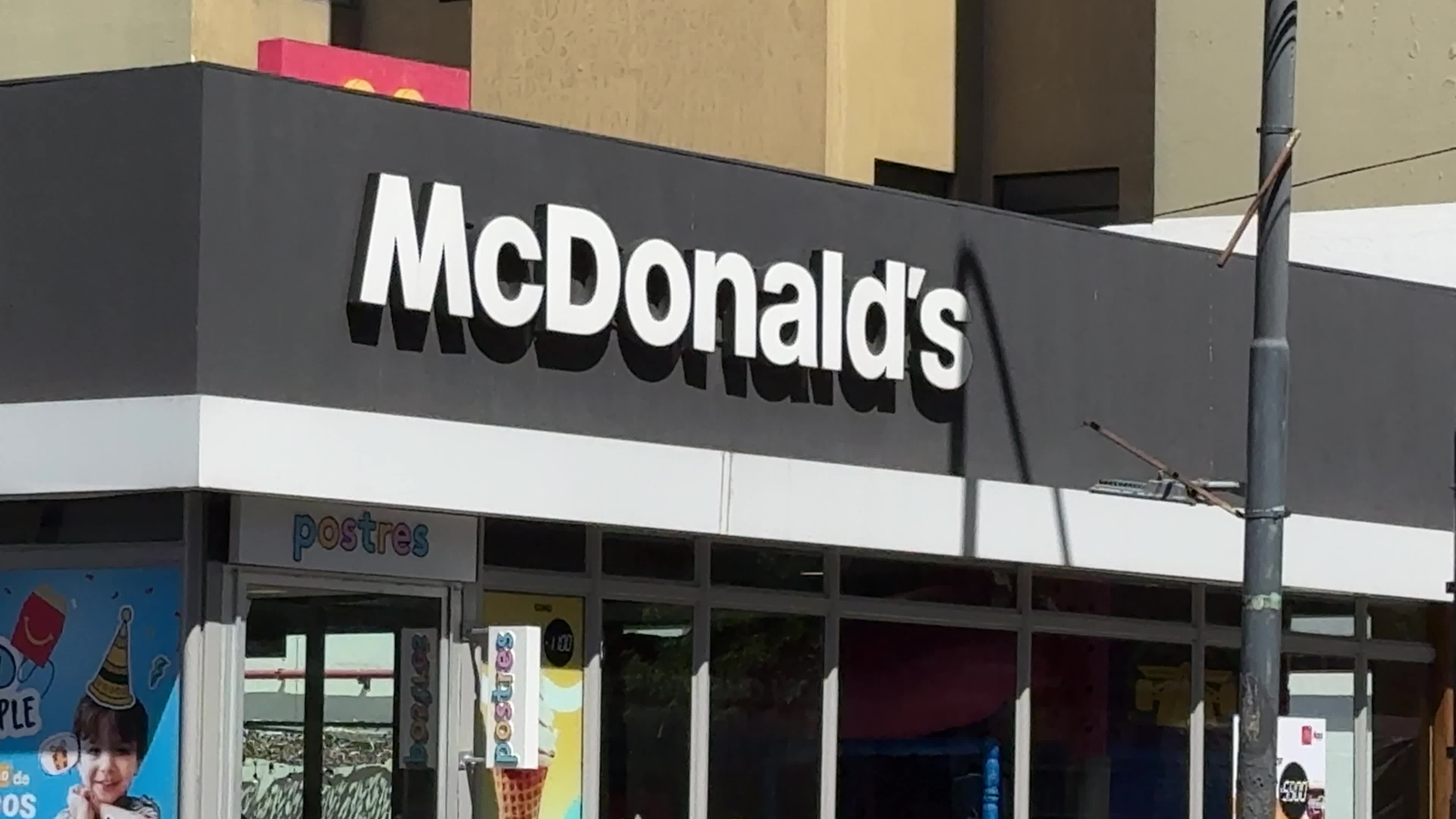 McDonald's building in Buenos Aires, Argentina on October 26, 2024