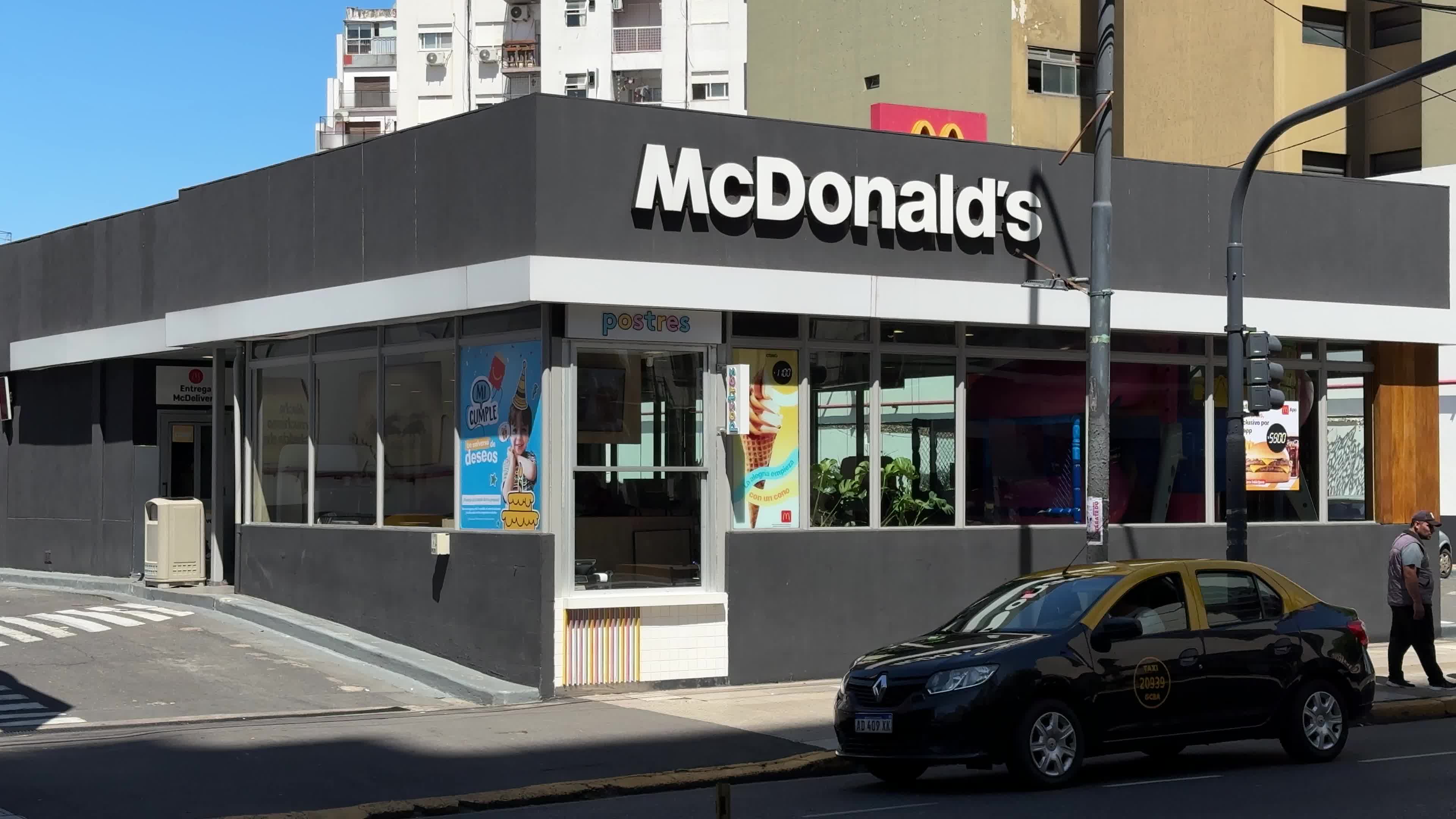 McDonald's building in Buenos Aires, Argentina on October 26, 2024